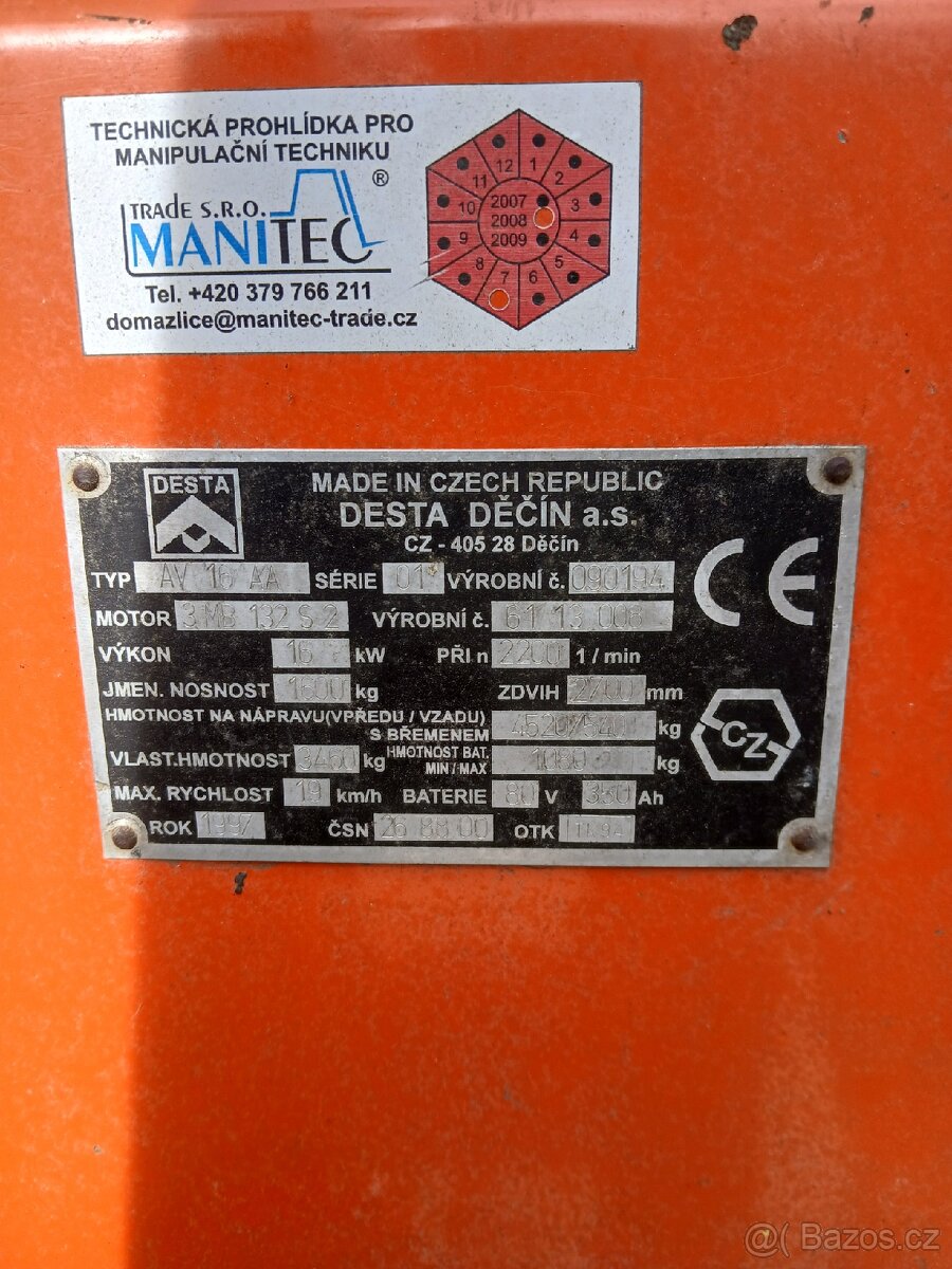 Desta elektrický vysokozdvižný vozík - 2