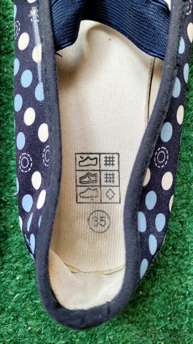 Dětské bačkory cvičky vel. 35 modré - 2