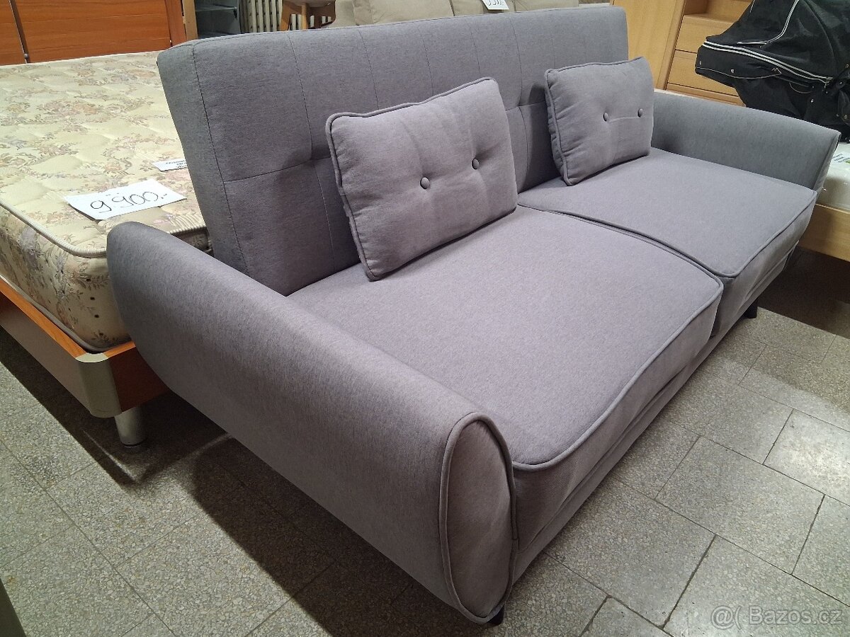 Pohovka šedá rozkládací - 2