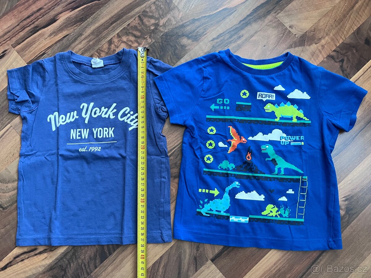 Chlapecká trička a kraťasy - vel. 92/98 - 2