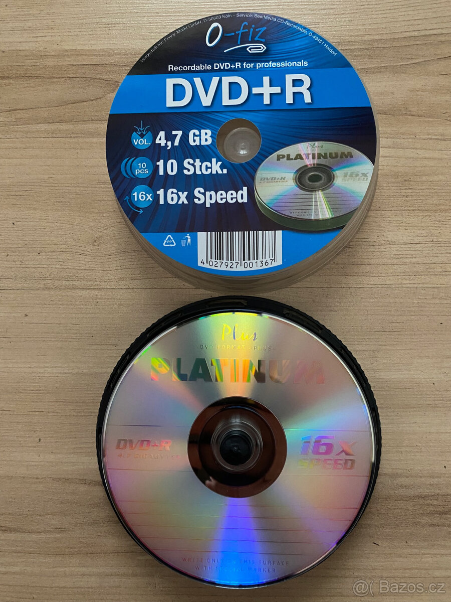 DVD+R PLATINUM 4,7GB 16x 10ks spindle box - 2