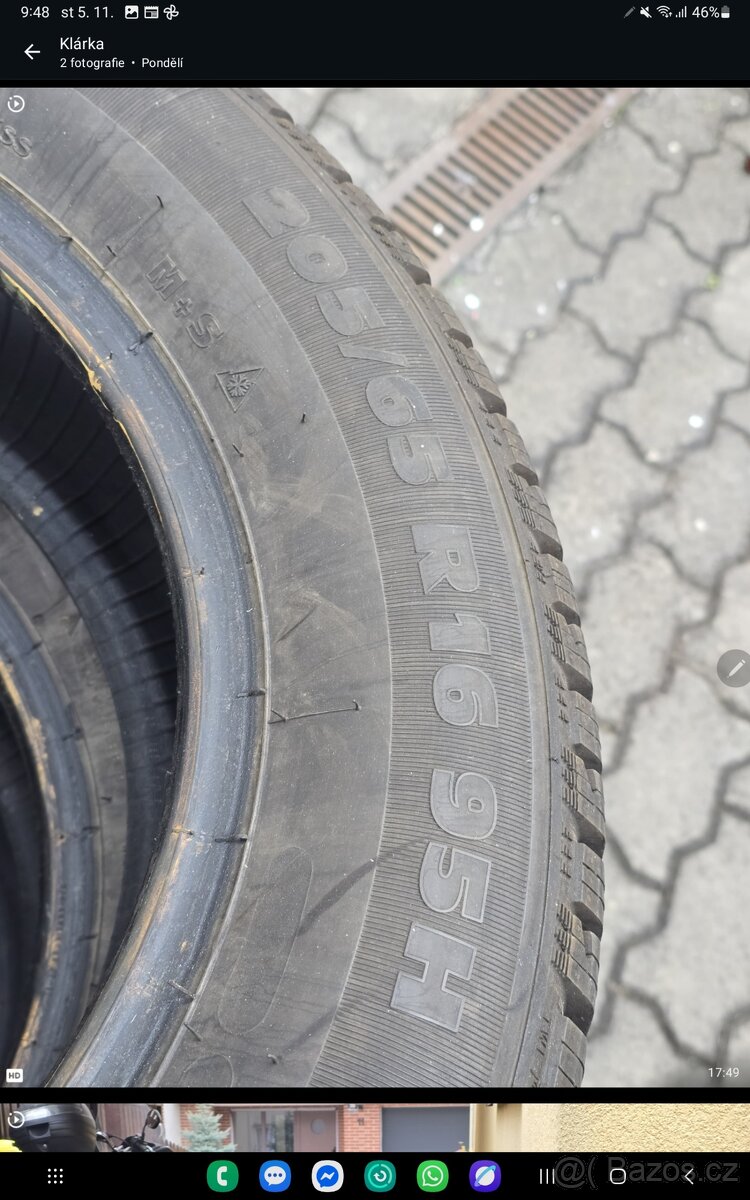 205/65 R16 95H SEBRING (7,5 mm) - zimní - 2