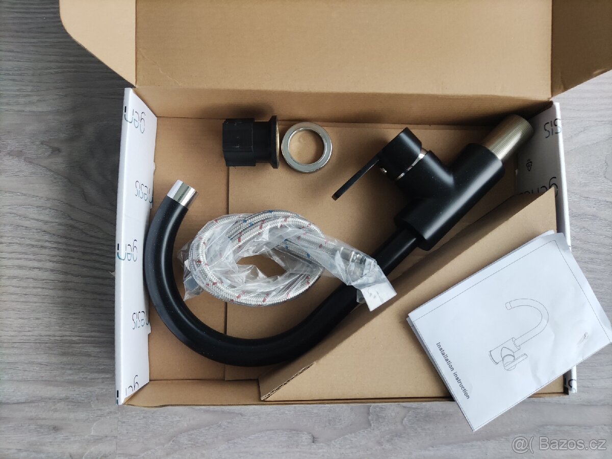 Kuchyňská baterie dřezová černá - 2