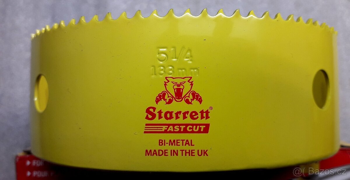 Prodám 2x STARRETT vykružovací korunkové vrtáky. - 2