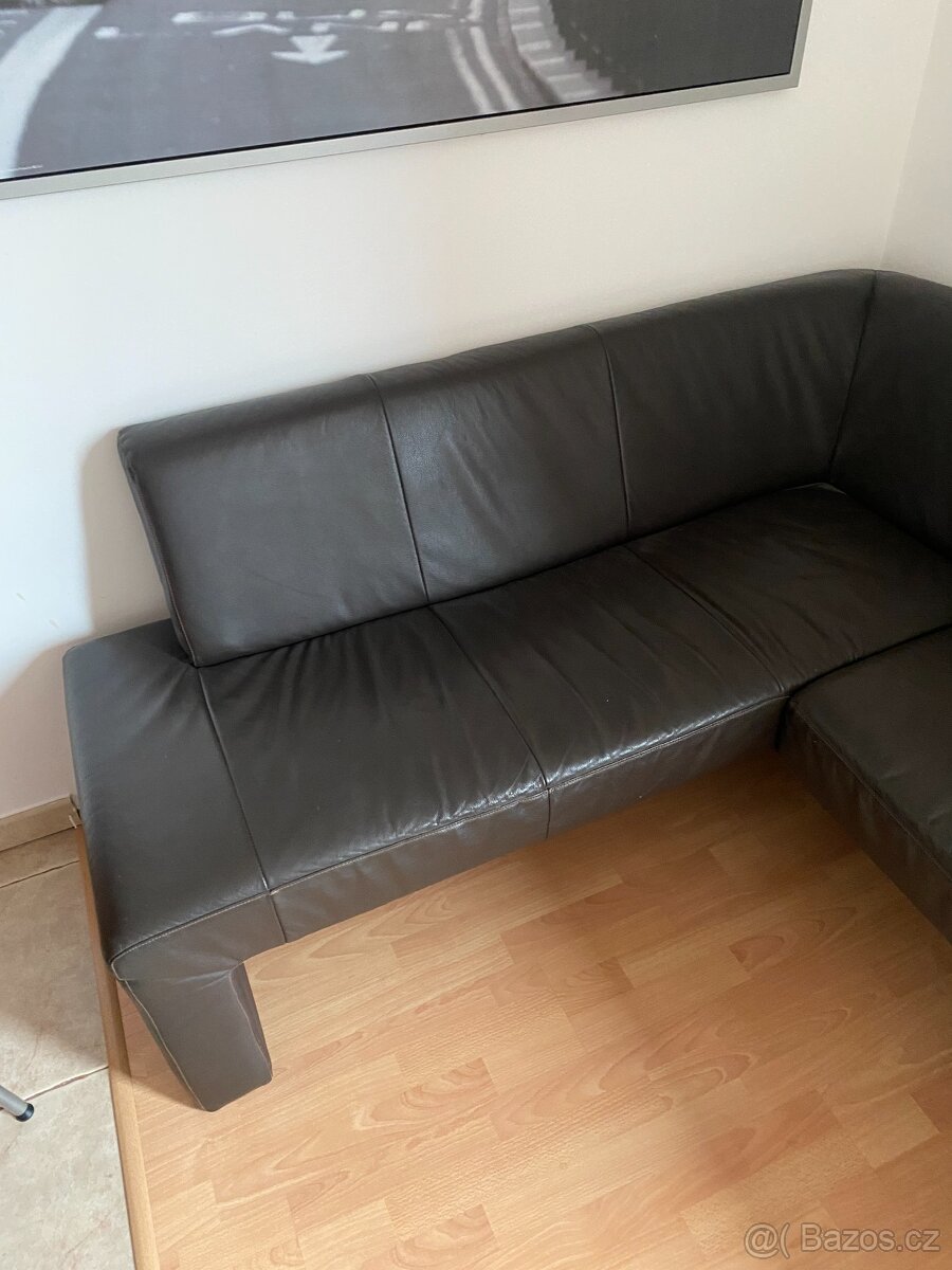 Kožená rohová lavice 220x170x70 - 2