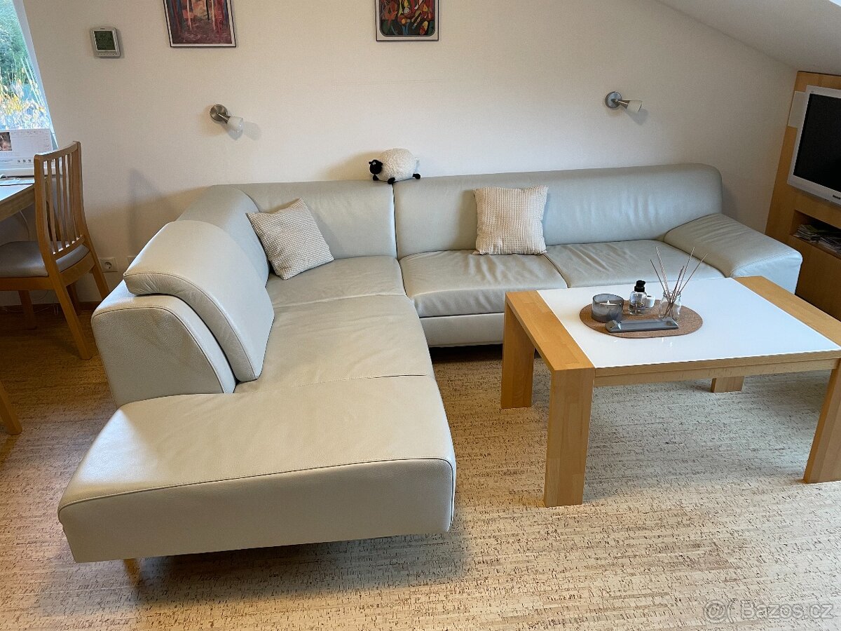 Kožená sedací souprava (tvar L, 270x210 cm) - 2