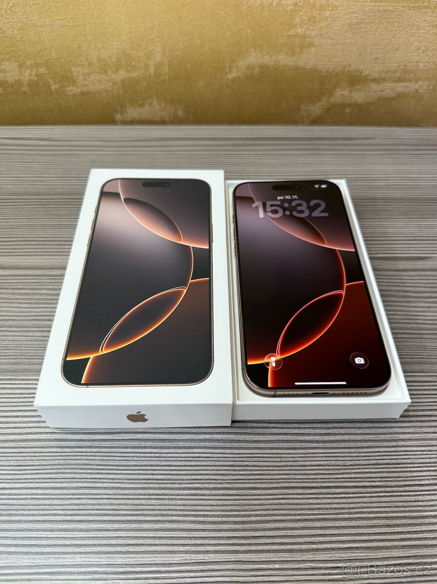 Apple iPhone 16 Pro Max 512GB pouštní titan, komplet balení - 2