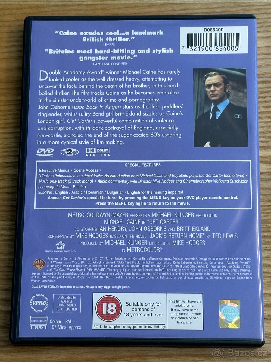DVD Get Carter 1971 - TOP stav, bez češtiny - 2