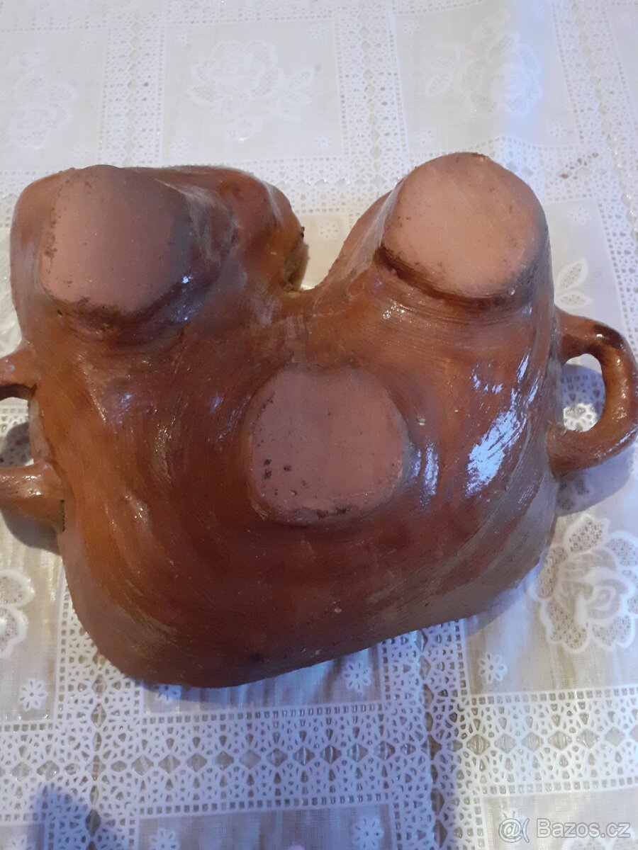 Starožitné kamenina kapřik, bábovky 20 století - 2