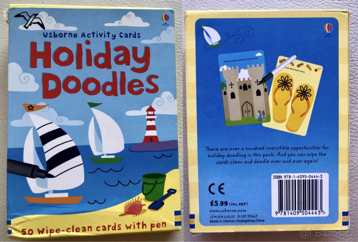 Anglické karty pro děti, 11ks (Usborne) - 2