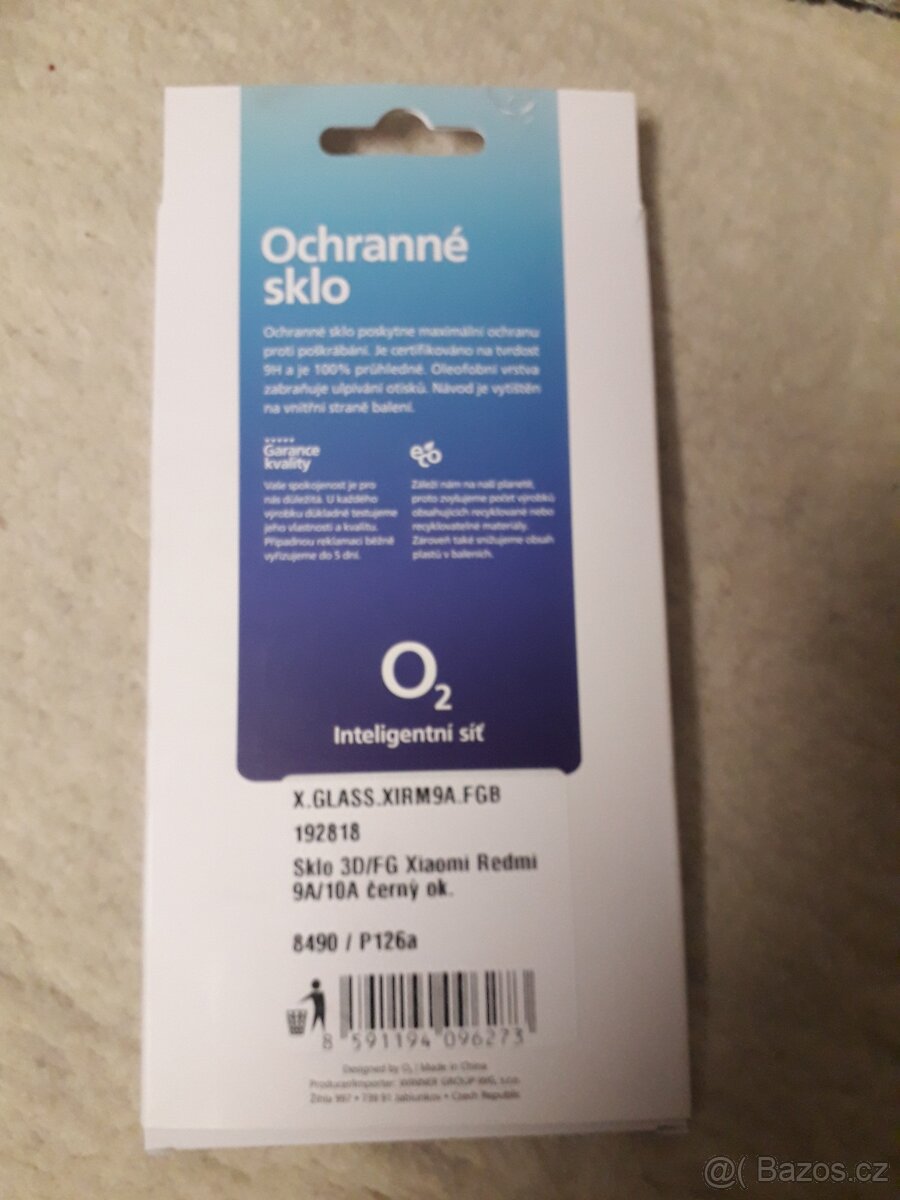 Prodám nové ochranné sklo k XIAOMI REDMI 9A/9C/9AT/10A A1,4G - 2
