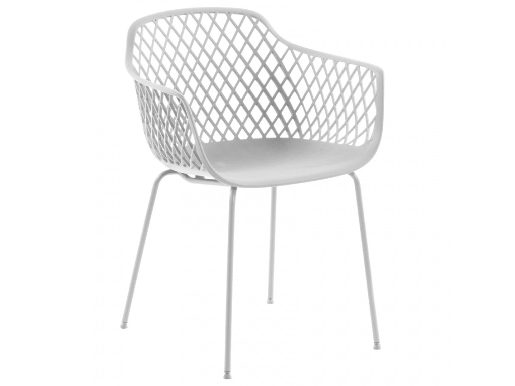 Bílá plastová židle - 2