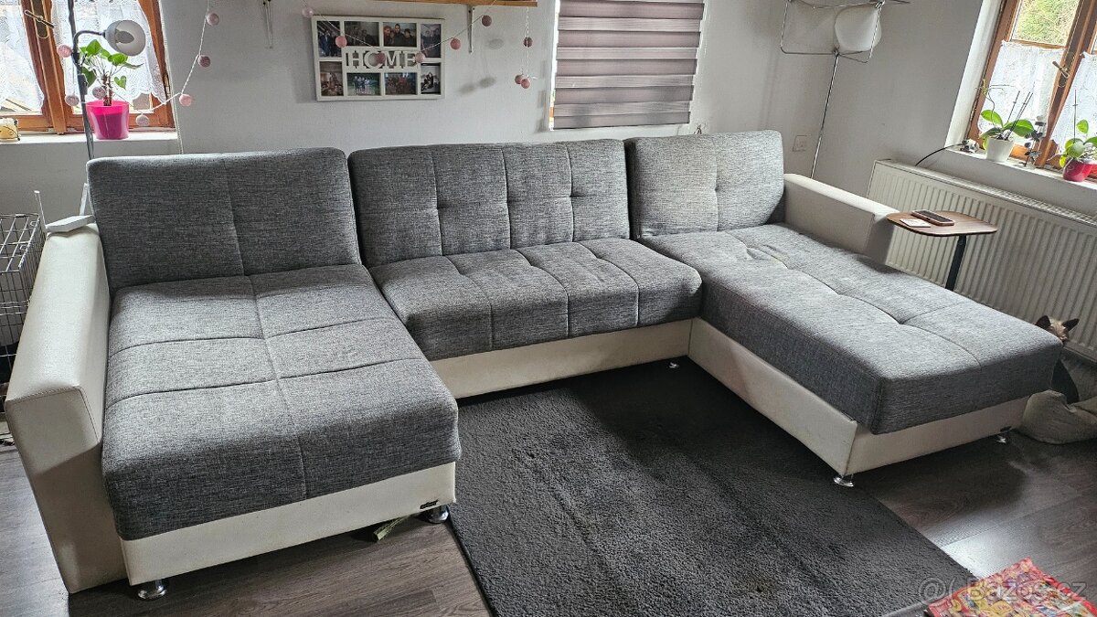 Rozkladací gauč do U - 2