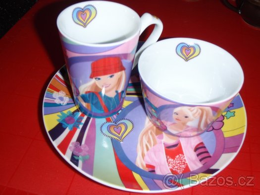 Dětský jídelní setík (Barbie) - super stav - 2