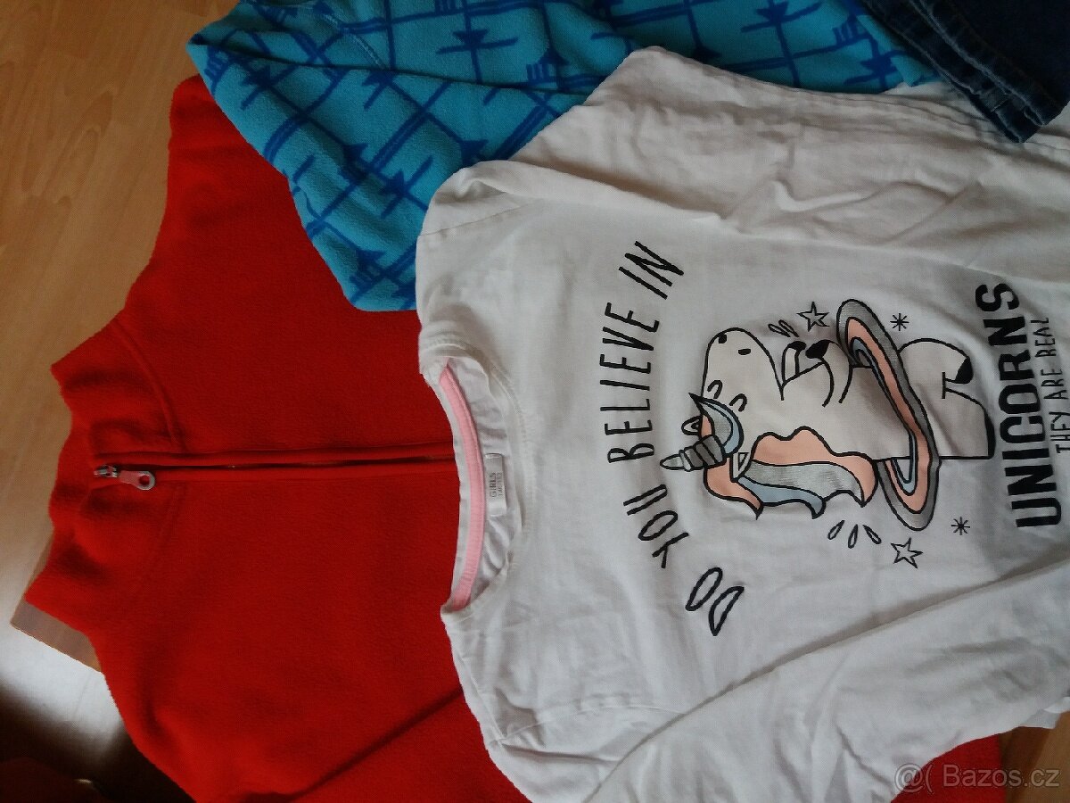 Mikiny a rifle + triko vel. 146 - 2