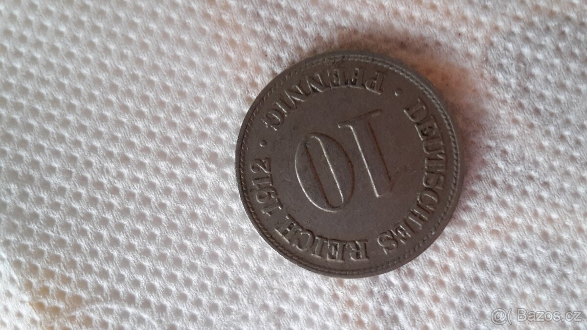 Nemecke mince 10 pfennig - 2