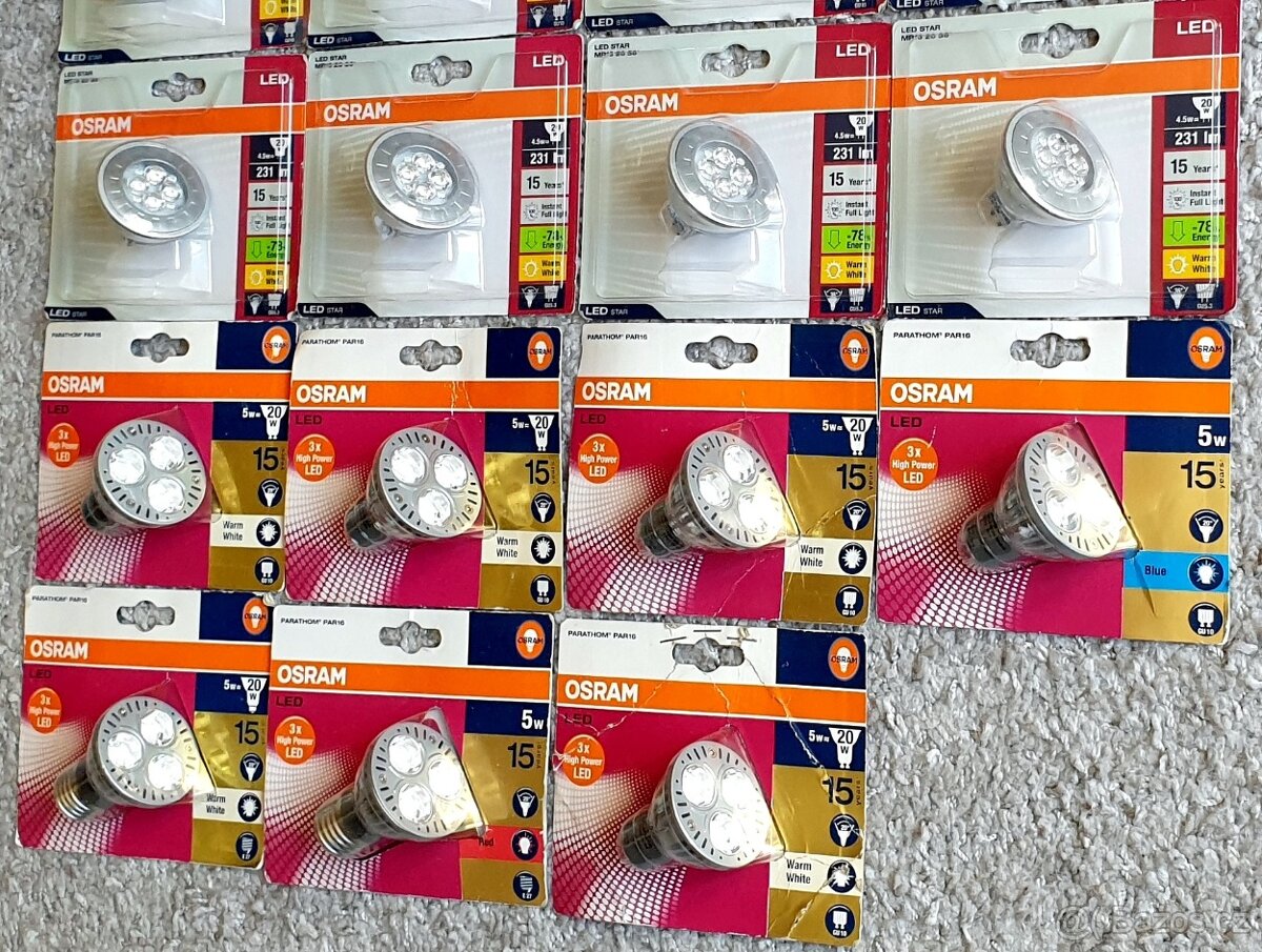 různé LED žárovky/ žárovka OSRAM - 2