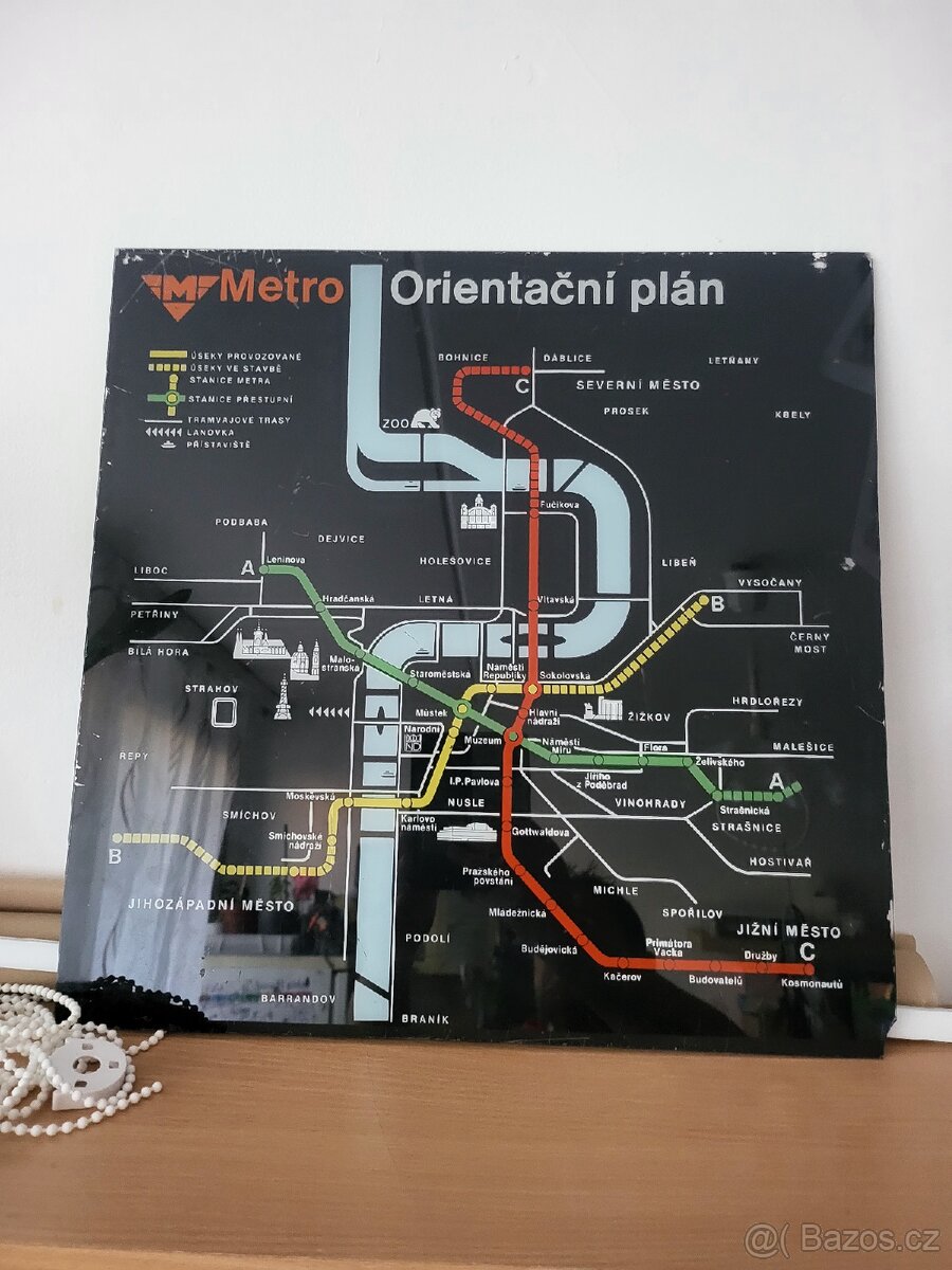 Orientační plán Metra Prahy - 2