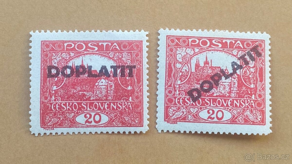 Poštovní známky ČSR - 2