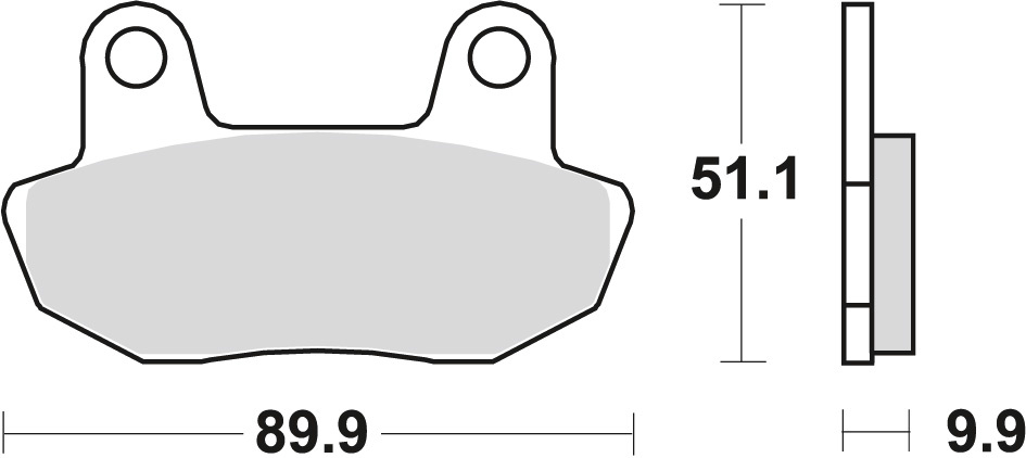 Brzdové destičky TRW MCB537 - 2