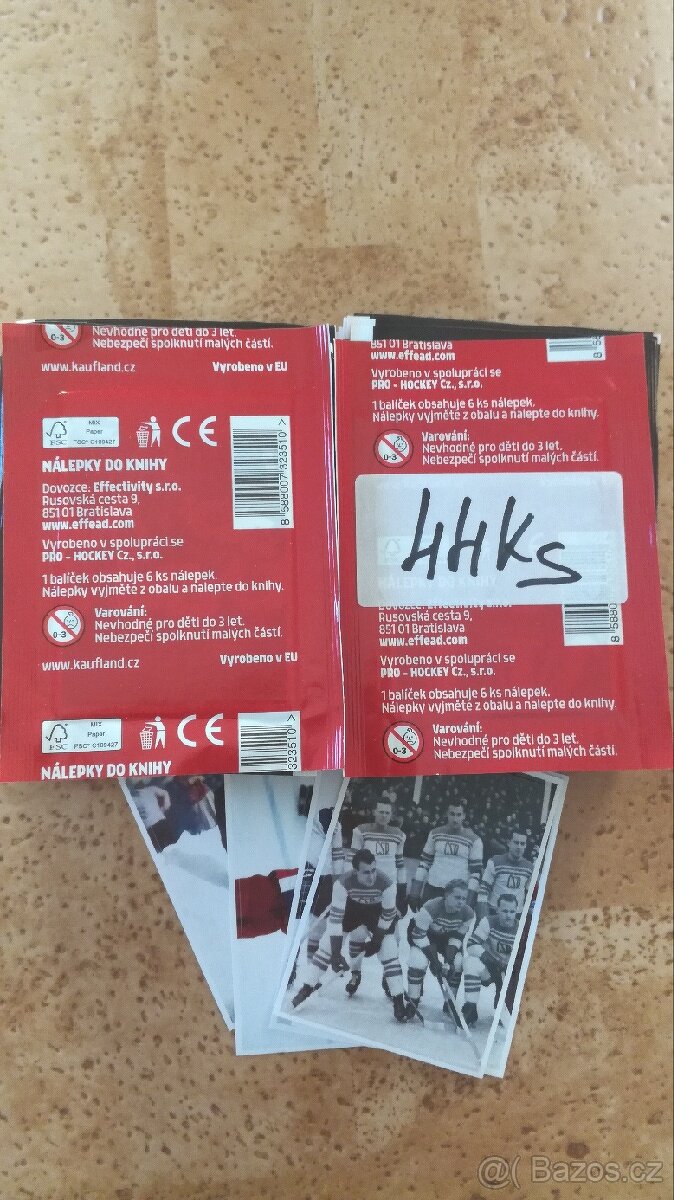 Hokejové kartičky,samolepky, balíčky. Legendy - 2