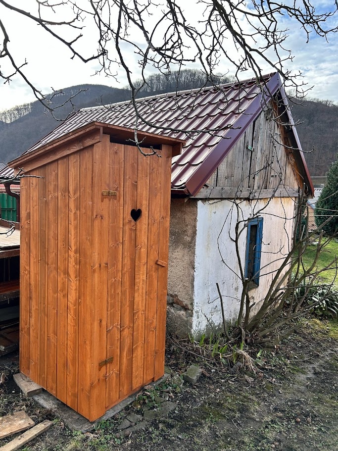 Nová dřevěná kadibudka - palubky 20mm - dovoz ČR - 2