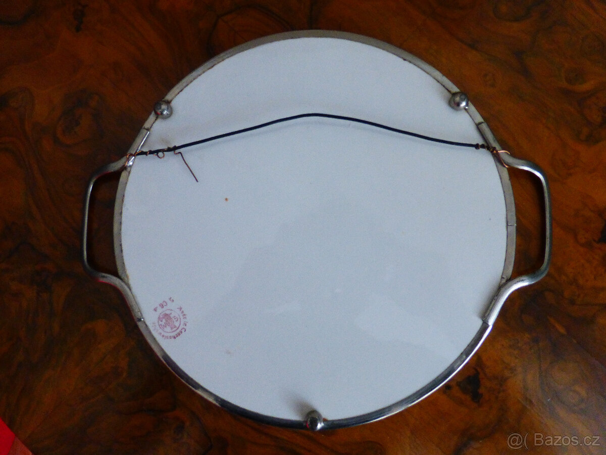 starý keramický tác-podnos - 2