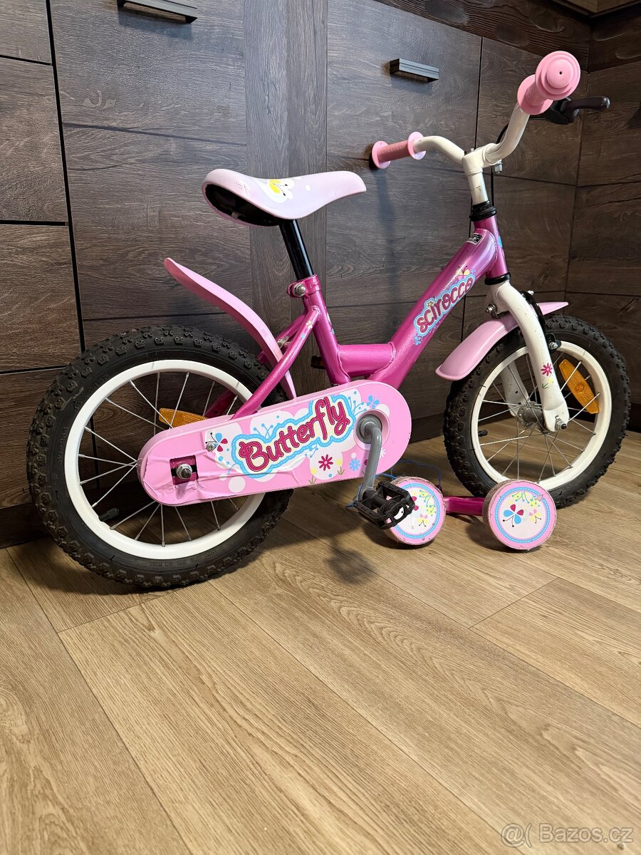 Dětské dívčí kolo s pomocnými kolečky - 2