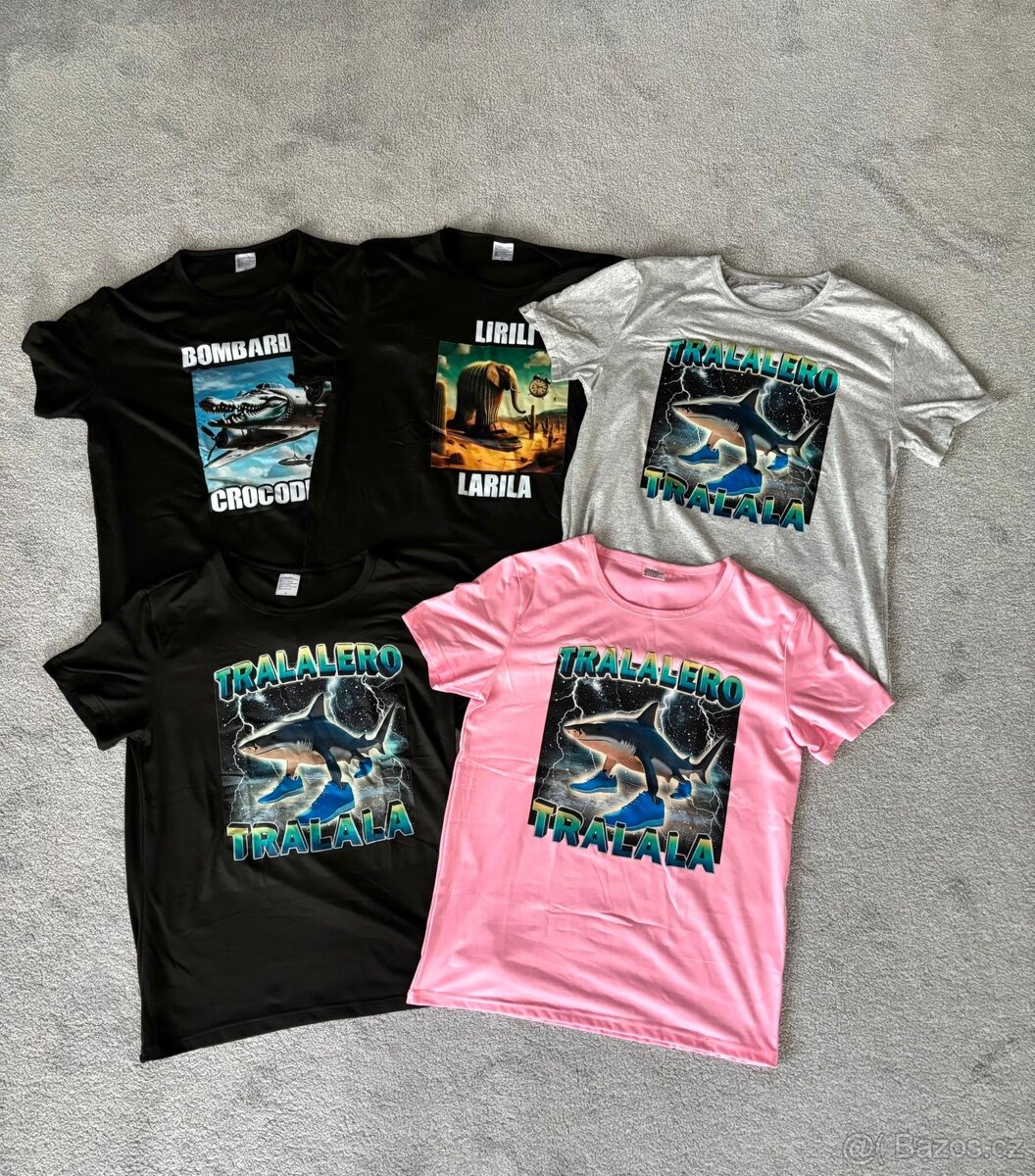 Trička Bombardiro Crocodilo, Tralalero Tralala - 2