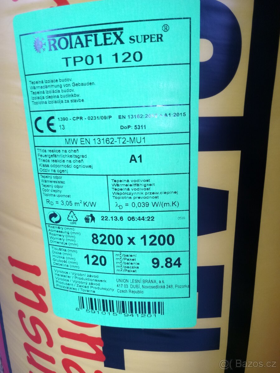 Izolační vata 120 mm - 2