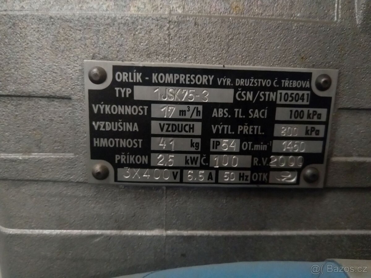 Vzduchový kompresor Orlík SKS17/250 - 2