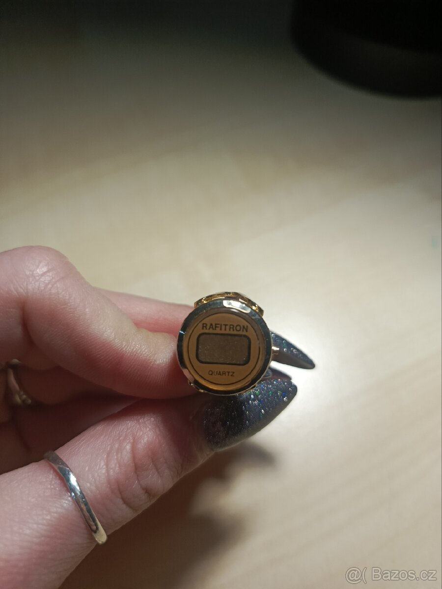 Retro prsten – digitální hodinky RAFITRON Quartz - 2