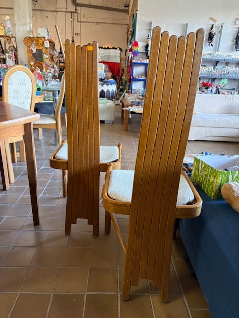 židle s úzkou opěrkou 4ks - 2