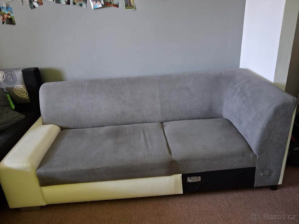 Gauč bílošedý - 2