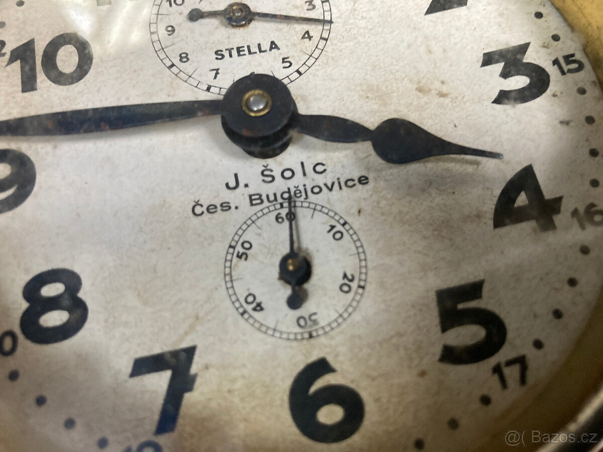 Budík starožitný J. Šolc Č.Budějovice - 2