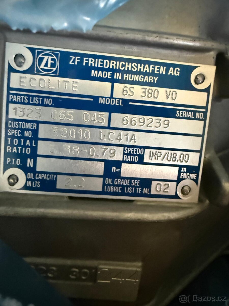 Manuální převodovka Renault D/ Iveco Daily/ Nissan cabstar - 2