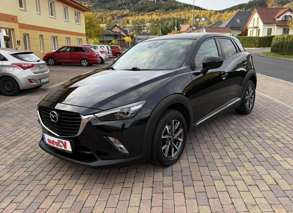 MAZDA CX-3 2.0 SKYACTIV-G 88kW-12/2016-121.501KM-NAVI,VÝHŘEV - 2