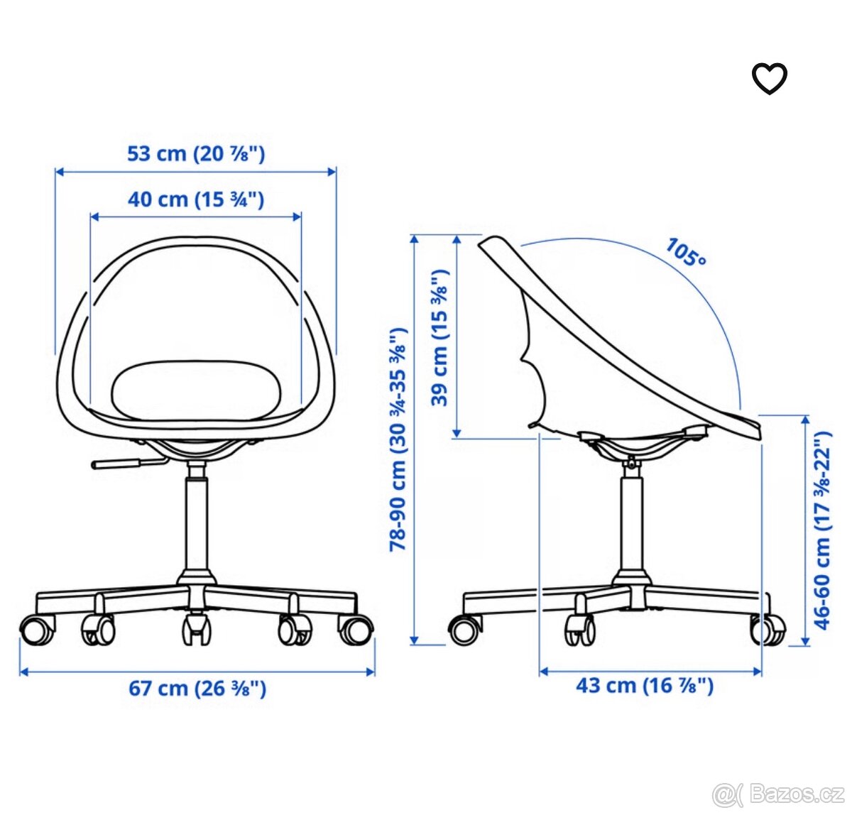 Otočná židle Ikea - 2