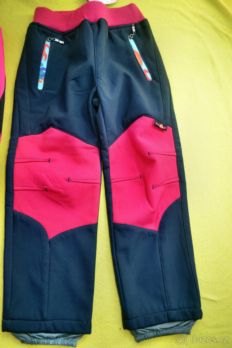 oteplené nové softshellové kalhoty v.98 Wolf a Kugo,různé - 2