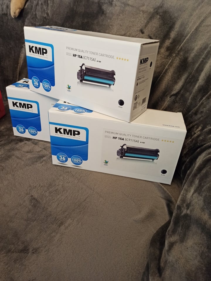 Tři kusy, toner KMP, kompatibilní s HP 15A - 2