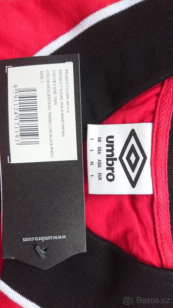 NOVÉ tričko s límečkem Umbro - 2