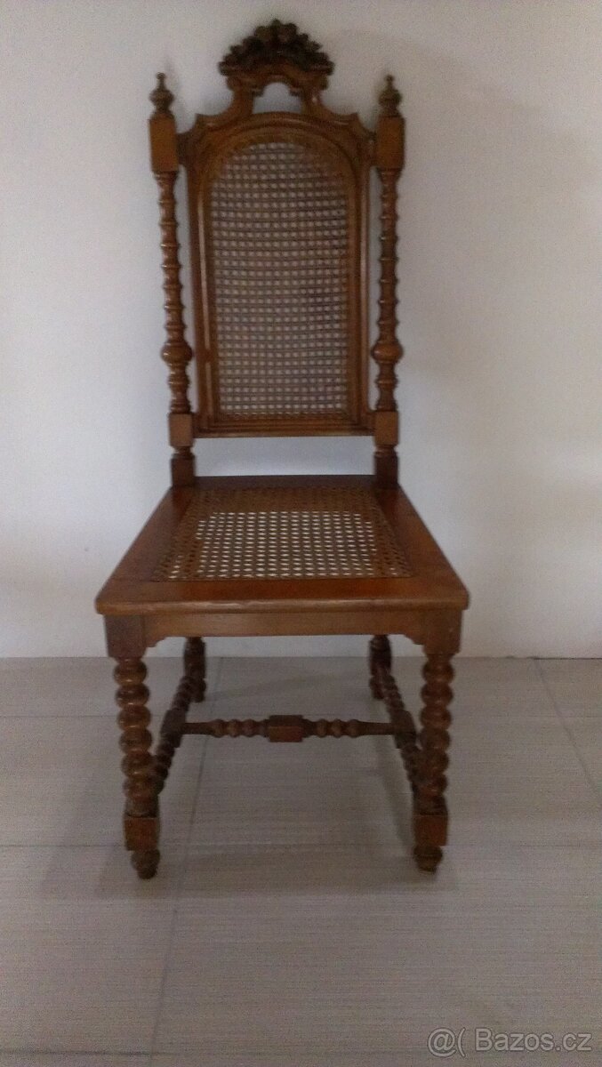 Starožitné vyplétané židle - 2