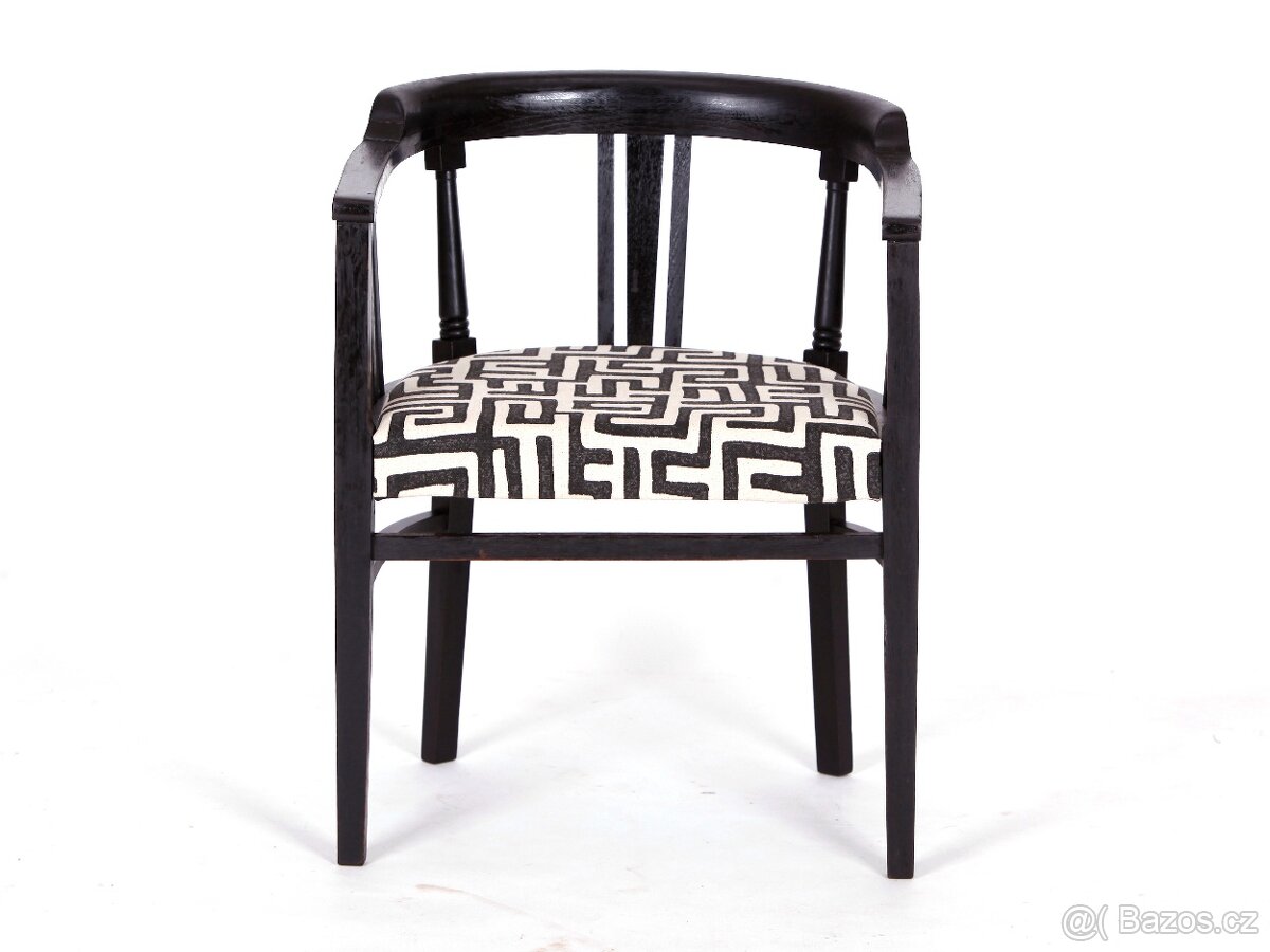 Přečalouněné starožitné křesílko, židle. - 2