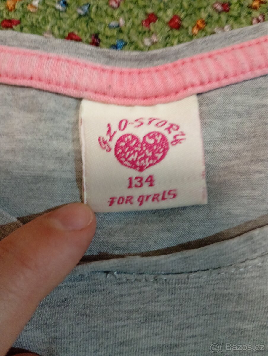 Dívčí tričko šedé - 2