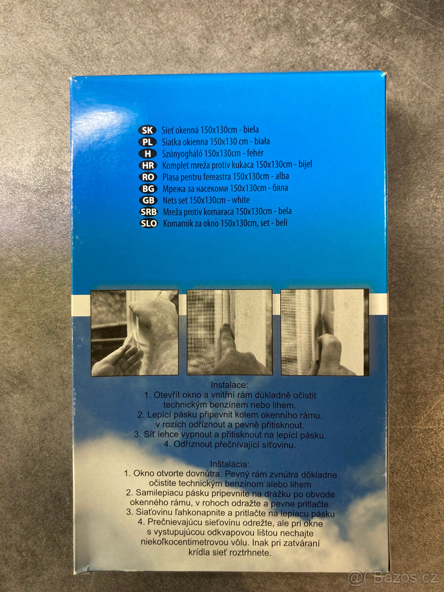Okenní síť proti hmyzu samolepící - 2