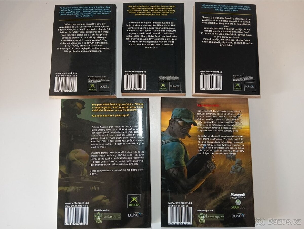 Sbírka knih Halo 1-5 - 2