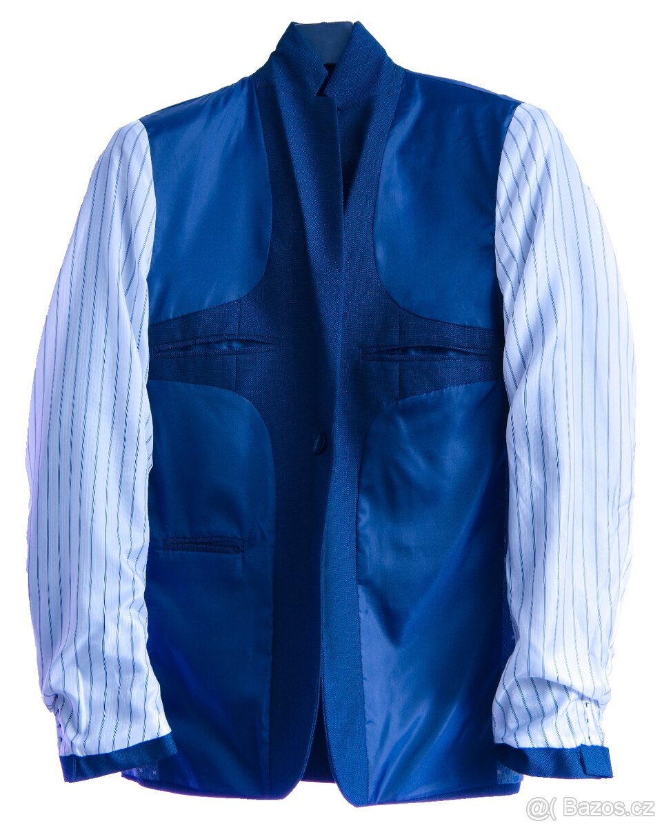 Pánský oblek tmavě modrý - 2