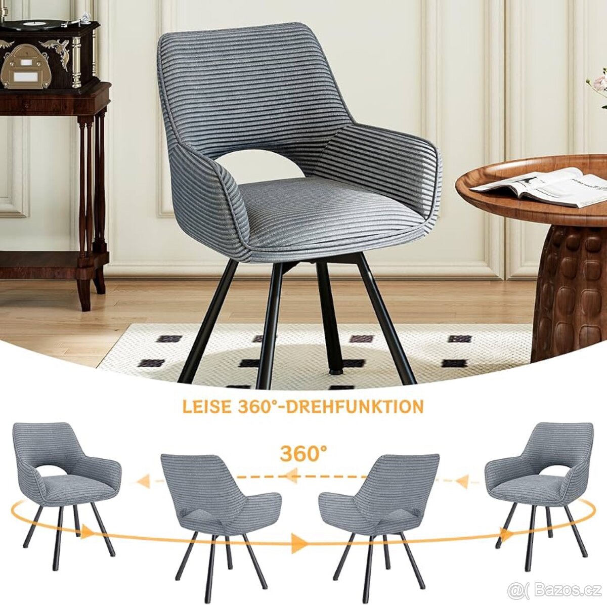 Krasne zidle 2ks dva druhy - 2