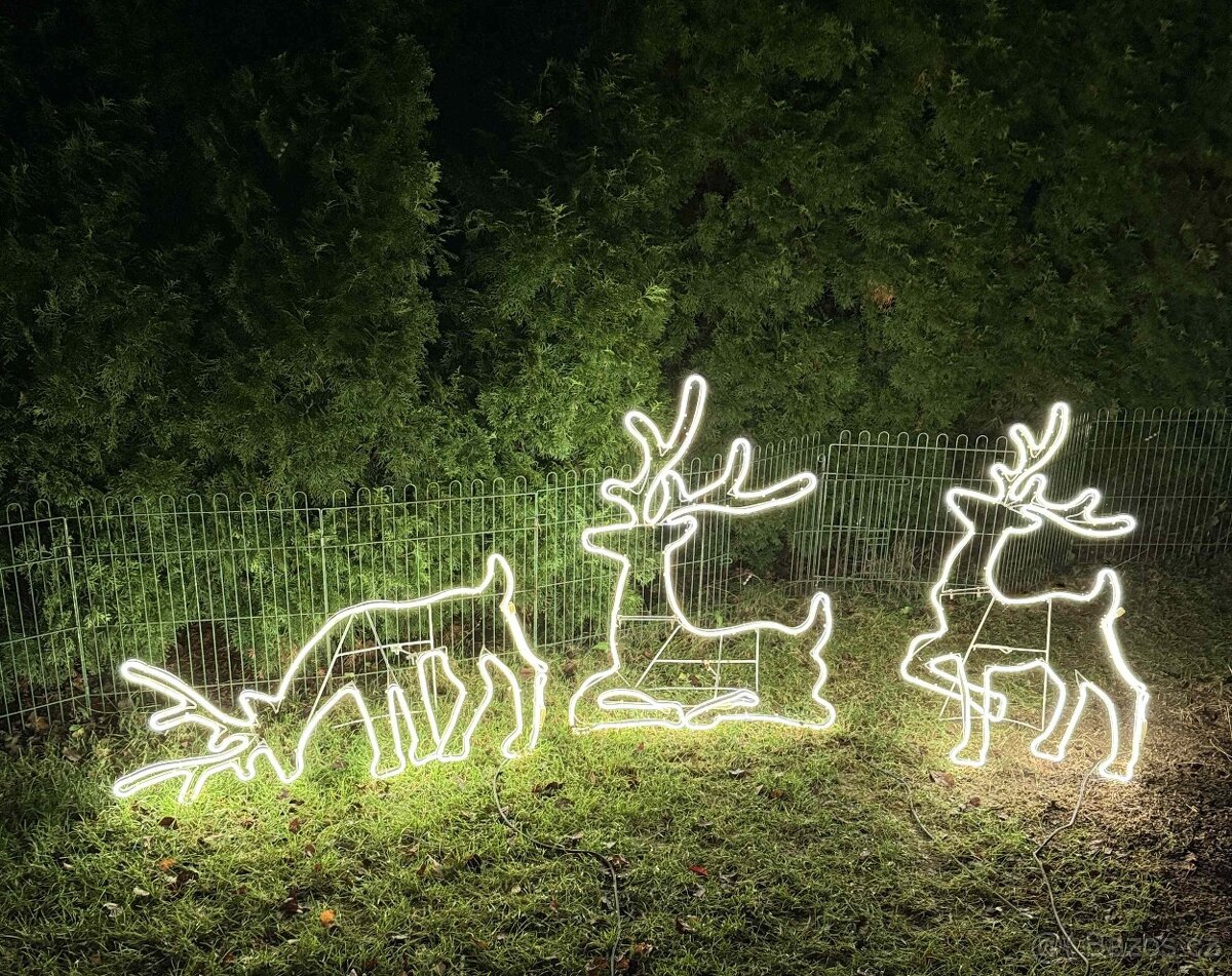 VÁNOCE LED OSVĚTLENÍ DEKORACE SOB-JELEN - 2