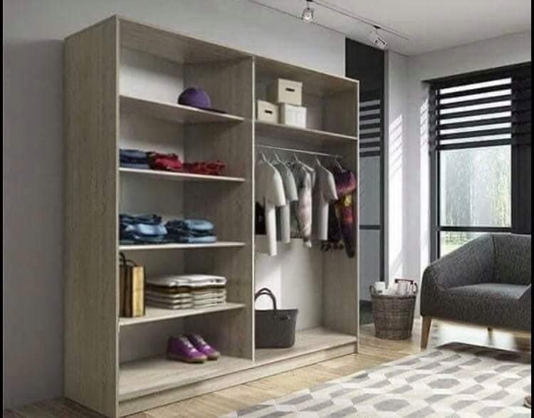 Velká šatní skříň bílá - 2